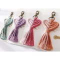 Kleiner Keychain Cotton Home Decor Makrameschlüsselung